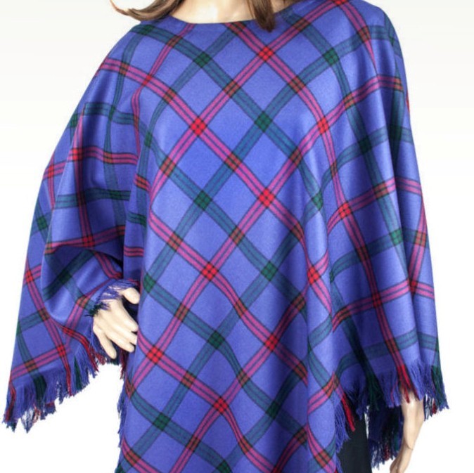 Tonag Mhor, Scottish Poncho, Montgomery Tartan